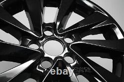 4 fits Toyota Camry LE 2021-2023 Black 17 Wheel Skins Full Rim Covers Hub Caps