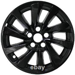 4 fits Toyota Camry LE 2021-2023 Black 17 Wheel Skins Full Rim Covers Hub Caps