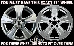 4 for 2019-2022 Toyota RAV4 XLE Chrome 17 Wheel Skins Hub Caps Full Rim Covers