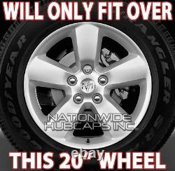 4 for Dodge Ram 1500 2013-17 Chrome 20 Wheel Skins Hub Caps 5 Spoke Rim Covers