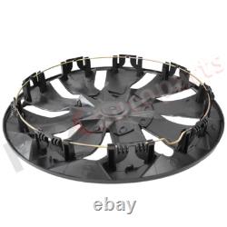 4PC 14 Inch Hubcas Wheel Covers Universal Silver Snap On fits R14 Tire and Rim