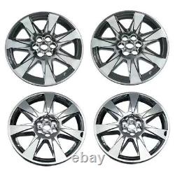 4Pcs Hubcaps Caps Rim Cover For 2010 2011 2012 Cadillac SRX 20 Wheel Hub Silver