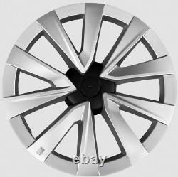 4pcs For Tesla Model 3 Car Wheel Caps 18 Inch Hubcaps Rim Caps Covers Silver NEW