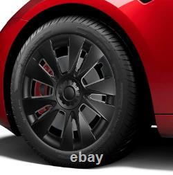 4pcs For Tesla Model 3 Wheel Caps 18 Inch Rim Hub Caps Full Covers Silver