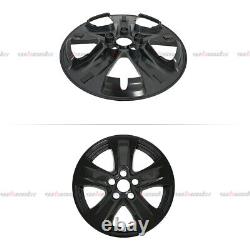 4x fit Toyota RAV4 XLE 2019-2024 Black 17 Wheel Skins Hub Caps Rim Skin Covers