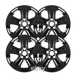 4x fit Toyota RAV4 XLE 2019-2024 Black 17 Wheel Skins Hub Caps Rim Skin Covers