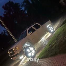 5-Row Crazy Bright Pure White LED Wheel Rim Lights for Car Truck LED Underglow