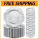 50 Reusable 13 Plastic Charger Plates With Ruffled Rim Perfect For Events