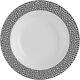 5oz White Disposable Plastic Dessert Bowls With Silver Pebbled Rim 240pcs
