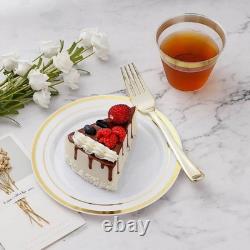 600pcs Heavy Duty Disposable Dinnerware Set Plates Cutlery Cups Party Supplies