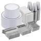 700 Piece Dinnerware Set For Disposable Plastic Plates For Silver 100 Guests