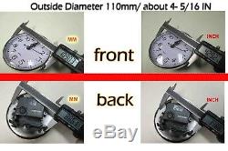 9 Silver Plastic Rim Quartz Clock Insert. Diameter 110mm/ about 4- 5/16 Inch