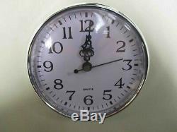 9 Silver Plastic Rim Quartz Clock Insert. Diameter 110mm/ about 4- 5/16 Inch