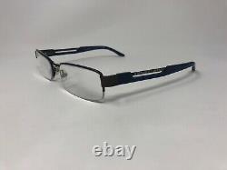 ARMANI EXCHANGE AX127 Eyeglasses Frame Half Rim 53-18-140 Silver Blue Q374