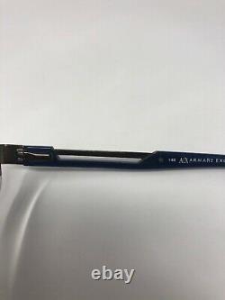 ARMANI EXCHANGE AX127 Eyeglasses Frame Half Rim 53-18-140 Silver Blue Q374