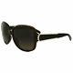 Authentic Chloe Sunglasses 612sr Brown Gold Square Rimmed Havana Crystal Womens