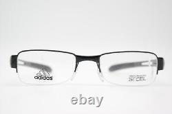 Adidas A880 Black Silver Half-Rim Eyeglasses New