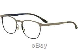 Adidas Men's Eyeglasses AOM003O. 075.022 Silver/Blue Full Rim Optical Frame 52mm