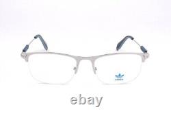 Adidas OR5038 017 Matte Silver/Blue Square Semi Rim 54-19-145 RX