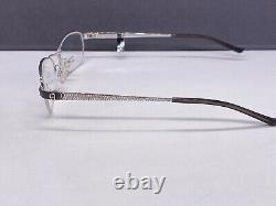 Aigner Eyeglasses Frames woman Silver Rectangular Oval Tian half Rim A 1022 Np