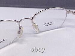 Aigner Eyeglasses Frames woman Silver Rectangular Oval Tian half Rim A 1022 Np