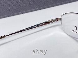 Aigner Eyeglasses Frames woman Silver Rectangular Oval Tian half Rim A 1022 Np