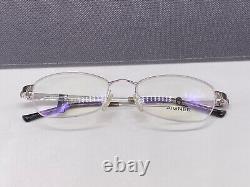 Aigner Eyeglasses Frames woman Silver Rectangular Oval Tian half Rim A 1022 Np