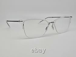 Airlock 3005 971 Pure Crystal Clear Silver Ultra-Light Eyeglasses Frame with Case