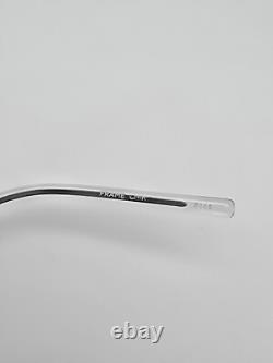 Airlock 3005 971 Pure Crystal Clear Silver Ultra-Light Eyeglasses Frame with Case
