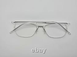 Airlock 3005 971 Pure Crystal Clear Silver Ultra-Light Eyeglasses Frame with Case