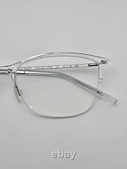 Airlock 3005 971 Pure Crystal Clear Silver Ultra-Light Eyeglasses Frame with Case