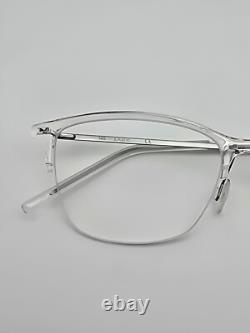 Airlock 3005 971 Pure Crystal Clear Silver Ultra-Light Eyeglasses Frame with Case