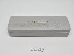 Airlock 3005 971 Pure Crystal Clear Silver Ultra-Light Eyeglasses Frame with Case
