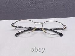 Alain Mikli Eyeglasses Frames Round Oval Cat Eye Grey Chrome 2670 Full Rim