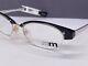 Alain Mikli Eyeglasses Frames Woman Black Silver Oval Half Rim M0203