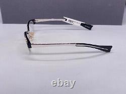 Alain Mikli Eyeglasses Frames Woman Black Silver Oval Half Rim M0203