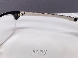 Alain Mikli Eyeglasses Frames Woman Black Silver Oval Half Rim M0203