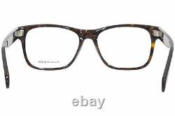 Alexander McQueen AM0307O 002 Eyeglasses Frame Men's Havana/Silver Full Rim 55mm
