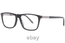 Alexander McQueen AM0323O 001 Eyeglasses Frame Men's Black/Silver Full Rim 56mm