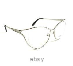 Alexander McQueen Eyeglasses Frames AM0195O 003 Silver Large Semi Rim 55-18-135