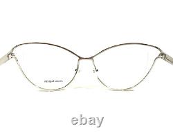 Alexander McQueen Eyeglasses Frames AM0195O 003 Silver Large Semi Rim 55-18-135