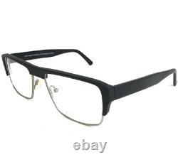 Andy Wolf Eyeglasses Frames 4477 col. F Brown Silver Square Full Rim 54-17-145
