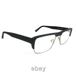 Andy Wolf Eyeglasses Frames 4477 col. F Brown Silver Square Full Rim 54-17-145