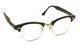 Artcraft Vintage Black Silver Cat Eye Eyeglasses Frames 46-20 140 Usa Women