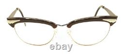 ArtCraft Vintage Black Silver Cat Eye Eyeglasses Frames 50-20 140 USA Women
