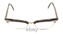 ArtCraft Vintage Black Silver Cat Eye Eyeglasses Frames 50-20 140 USA Women