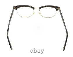 ArtCraft Vintage Black Silver Cat Eye Eyeglasses Frames 50-20 140 USA Women