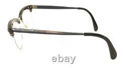 ArtCraft Vintage Black Silver Cat Eye Eyeglasses Frames 50-20 140 USA Women