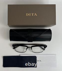 Authentic DITA Statesman Three DRX-2064-A-BLK-SLV-55 Eyeglasses NEW 55 mm