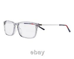 Authentic Gucci Eyeglasses GG1056OA 003 Gray Silver Full Rim Frames 56MM RX-ABLE
